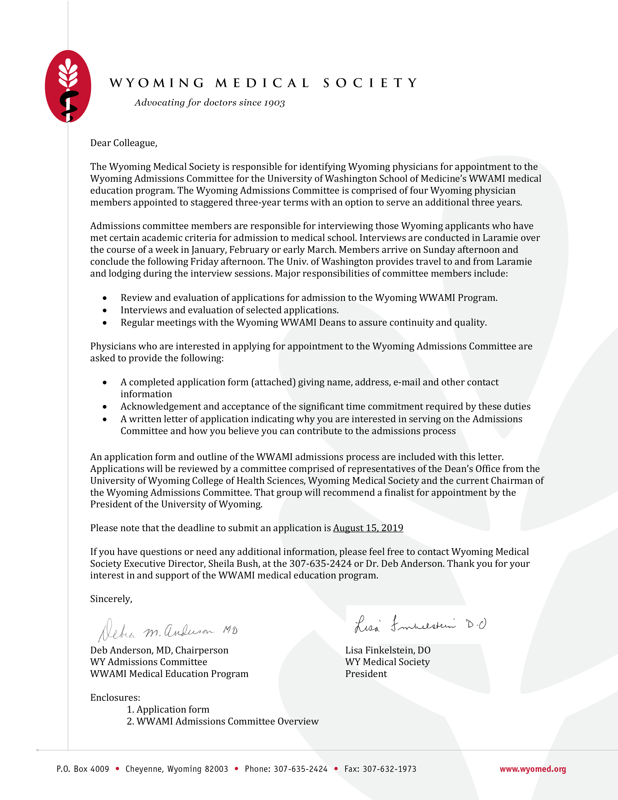 Microsoft Word 2019 Wwami Admissions Invite Ltr Docx